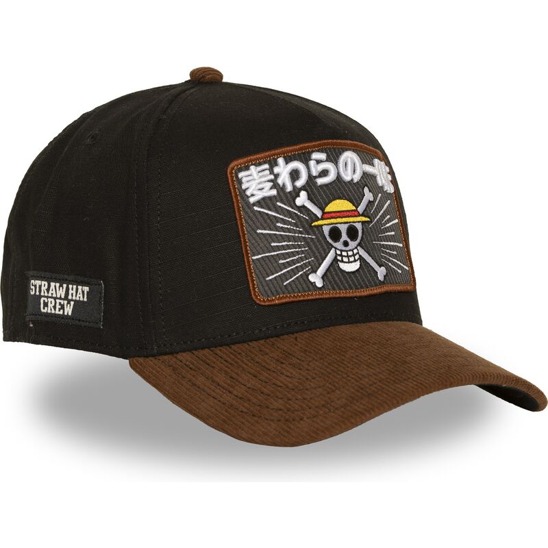 czapki-zakrzywiona-brazowy-snapback-op8-mug-piraci-slomkowego-kapelusza-one-piece-capslab