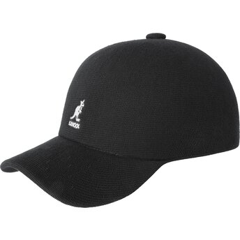 Czapki zakrzywiona czarny taśma regulowana Bamboo Adj Spacecap Kangol