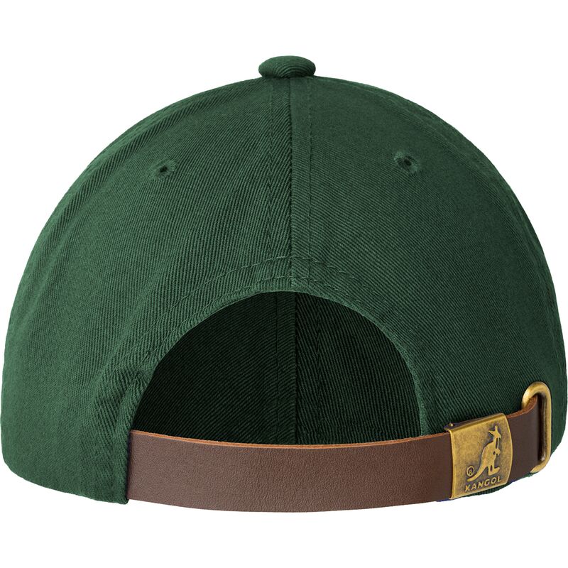 zielona-regulowana-czapka-z-daszkiem-z-czerwonym-logo-washed-baseball-algae-od-kangol
