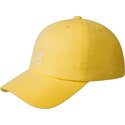 zolta-regulowana-czapka-z-zakrzywionym-daszkiem-washed-baseball-lemon-sorbet-od-kangol