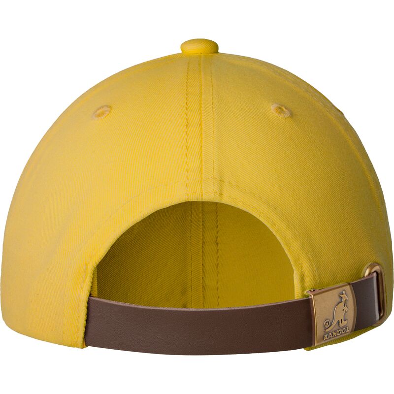 zolta-regulowana-czapka-z-zakrzywionym-daszkiem-washed-baseball-lemon-sorbet-od-kangol
