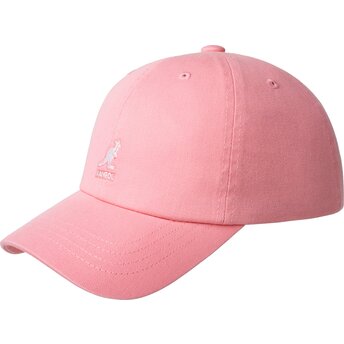 Czapki zakrzywiona róż taśma regulowana Washed Baseball Pepto Kangol