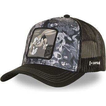 Czapki zakrzywiona czarny snapback LOO14 DUO Królik Bugs i Kaczor Daffy Looney Tunes Capslab