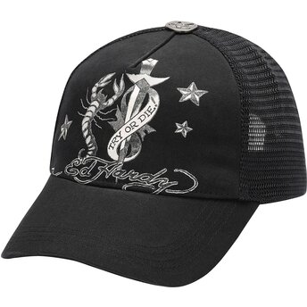 Czapki zakrzywiona czarny snapback Dagger Scorpion Ed Hardy