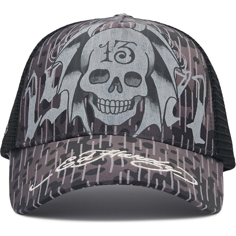 czapki-zakrzywiona-czarny-snapback-13-skull-ed-hardy
