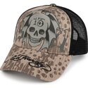czapki-zakrzywiona-szary-snapback-13-skull-ed-hardy