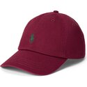 czapki-zakrzywiona-czerwony-tasma-regulowana-cotton-chino-classic-sport-polo-ralph-lauren