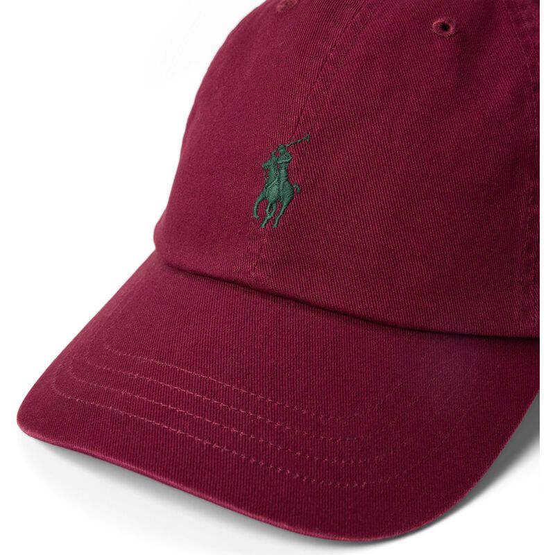 czapki-zakrzywiona-czerwony-tasma-regulowana-cotton-chino-classic-sport-polo-ralph-lauren