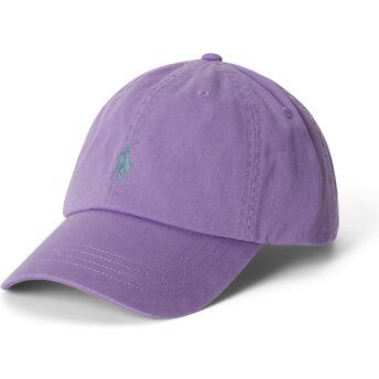 Czapki zakrzywiona fioletowy taśma regulowana Cotton Chino Classic Sport Polo Ralph Lauren