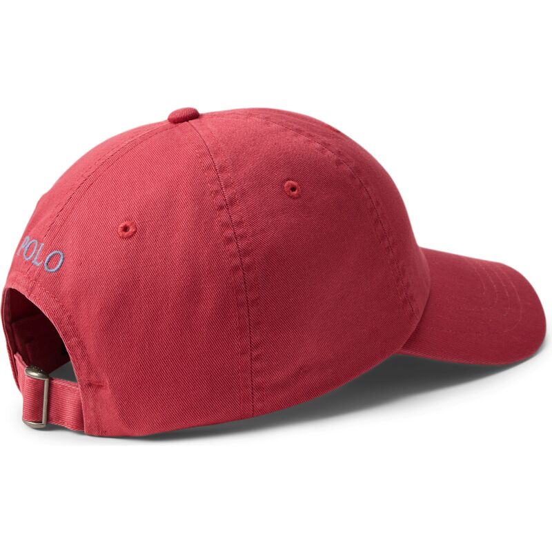 czapki-zakrzywiona-czerwony-tasma-regulowana-cotton-chino-classic-sport-polo-ralph-lauren