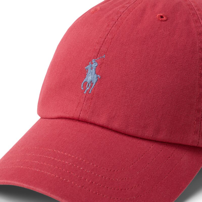 czapki-zakrzywiona-czerwony-tasma-regulowana-cotton-chino-classic-sport-polo-ralph-lauren