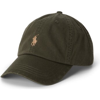 Czapki zakrzywiona zielony taśma regulowana Cotton Chino Classic Sport Polo Ralph Lauren