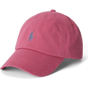 Czapki zakrzywiona róż taśma regulowana Cotton Chino Classic Sport Polo Ralph Lauren