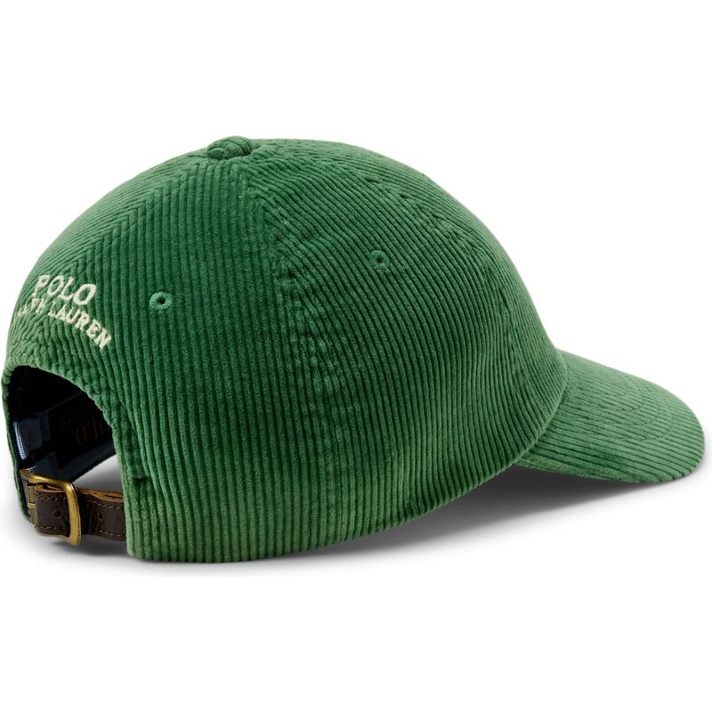 czapki-zakrzywiona-zielony-tasma-regulowana-corduroy-polo-ralph-lauren