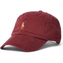 czapki-zakrzywiona-czerwony-tasma-regulowana-classic-sport-rich-ruby-polo-ralph-lauren