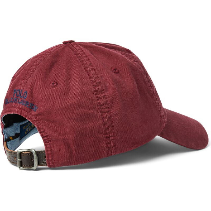 czapki-zakrzywiona-czerwony-tasma-regulowana-classic-sport-rich-ruby-polo-ralph-lauren