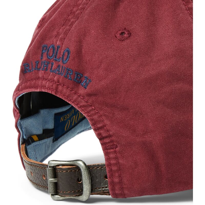 czapki-zakrzywiona-czerwony-tasma-regulowana-classic-sport-rich-ruby-polo-ralph-lauren