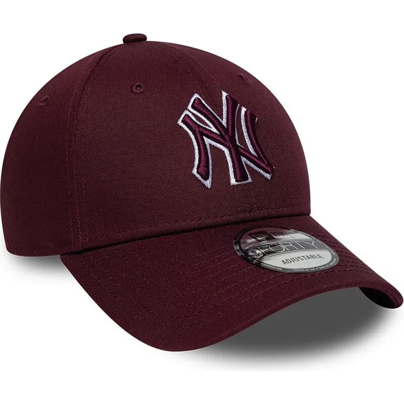 czapki-zakrzywiona-czerwony-tasma-regulowana-9forty-team-outline-new-york-yankees-mlb-new-era