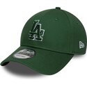 czapki-zakrzywiona-zielony-tasma-regulowana-9forty-team-outline-los-angeles-dodgers-mlb-new-era