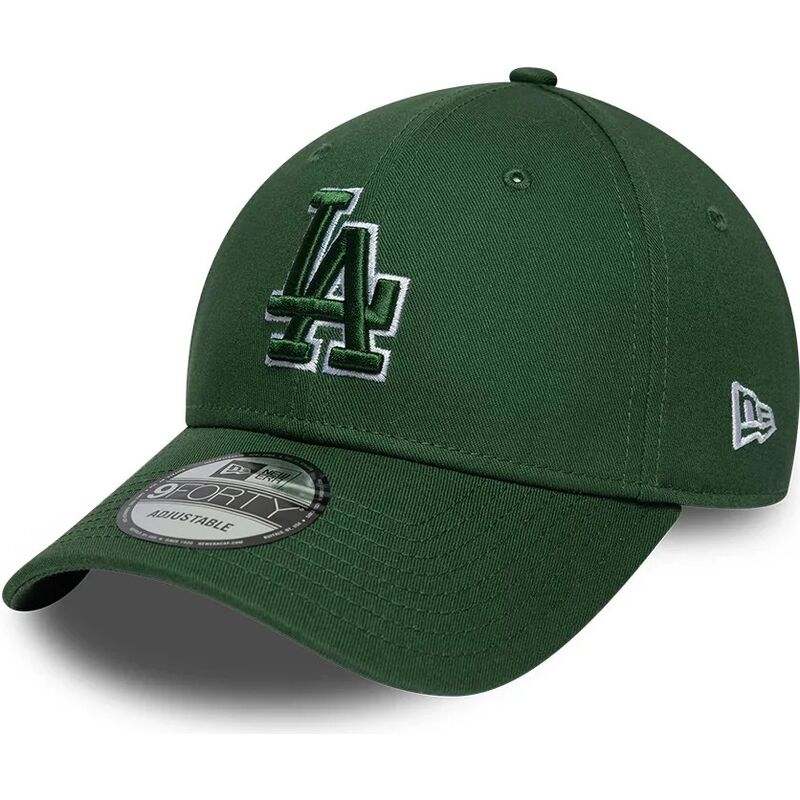 czapki-zakrzywiona-zielony-tasma-regulowana-9forty-team-outline-los-angeles-dodgers-mlb-new-era