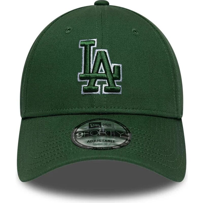 czapki-zakrzywiona-zielony-tasma-regulowana-9forty-team-outline-los-angeles-dodgers-mlb-new-era