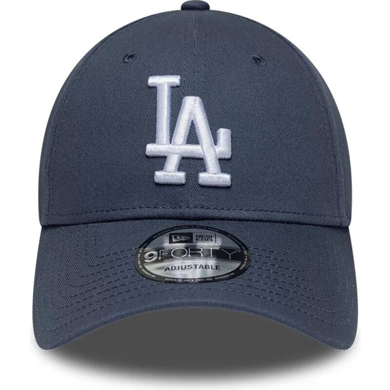 czapki-zakrzywiona-szary-tasma-regulowana-9forty-league-essential-los-angeles-dodgers-mlb-new-era