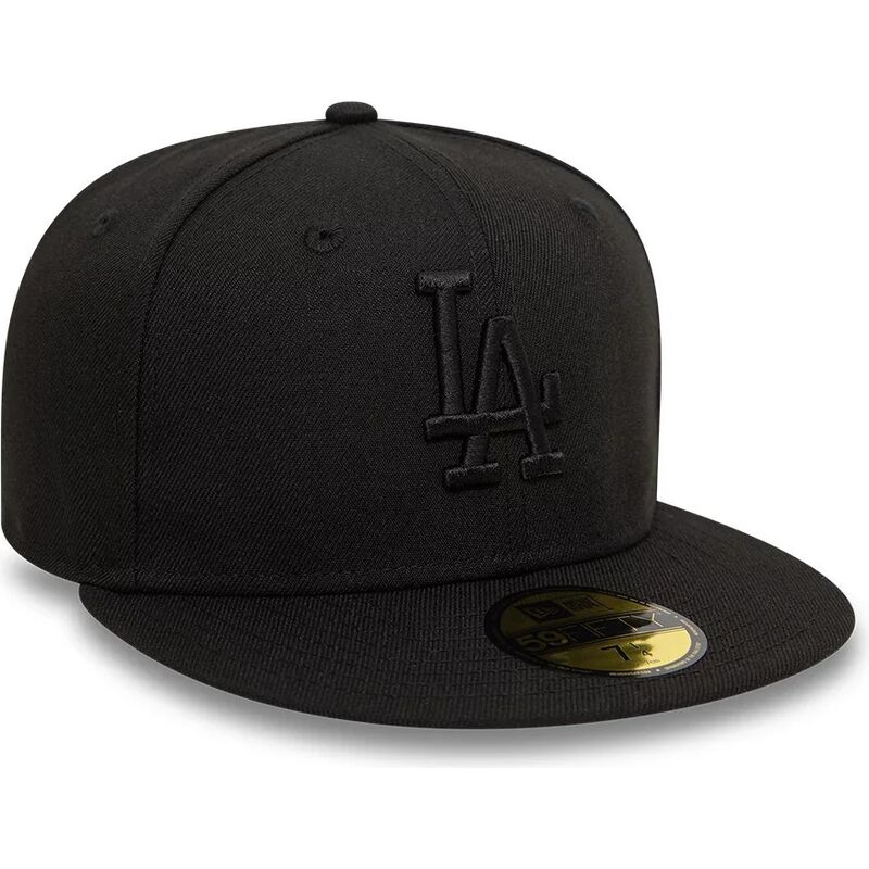 czarna-dopasowana-czapka-z-daszkiem-z-czarnym-logo-59fifty-league-essential-los-angeles-dodgers-mlb-new-era czarna-dopasowana-czapka-z-daszkiem-z-czarnym-logo-59fifty-league-essential-los-angeles-dodgers-mlb-new-era