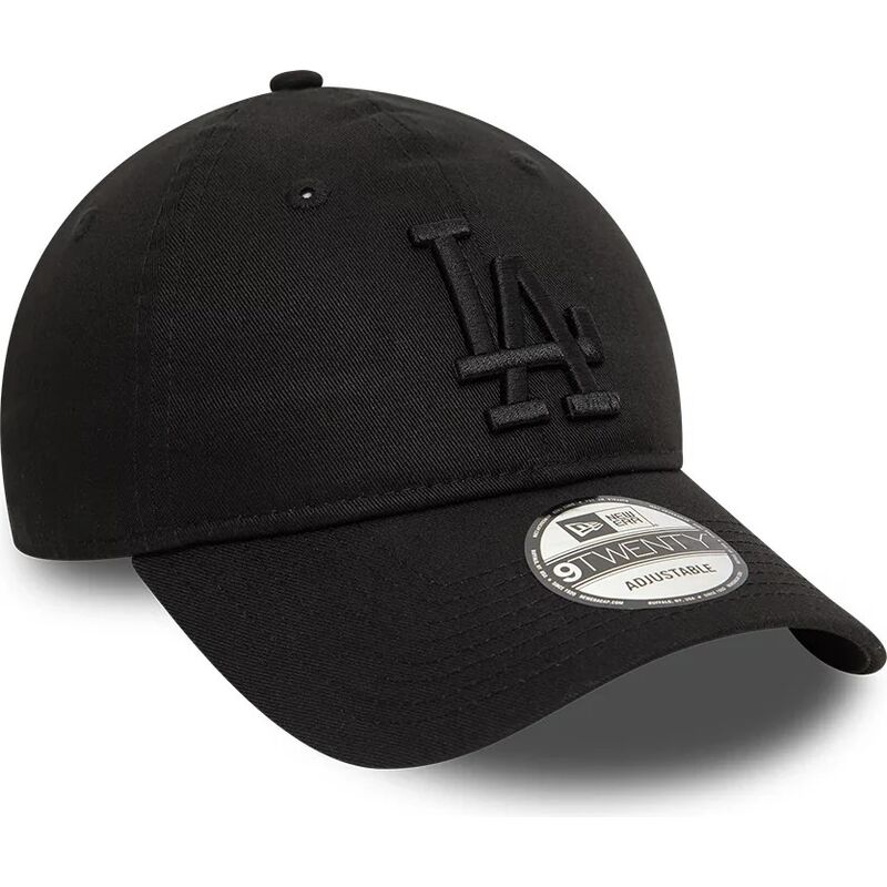 czarna-regulowana-czapka-z-zakrzywionym-daszkiem-z-czarnym-logo-9twenty-league-essential-los-angeles-dodgers-mlb-od-new-era czarna-regulowana-czapka-z-zakrzywionym-daszkiem-z-czarnym-logo-9twenty-league-essential-los-angeles-dodgers-mlb-od-new-era
