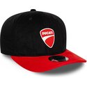 czapki-zakrzywiona-czarny-snapback-9seventy-stretch-snap-contrast-visor-ducati-motor-motogp-new-era