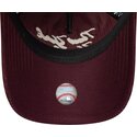 czapki-zakrzywiona-czerwony-tasma-regulowana-9twenty-a-frame-cord-script-new-york-yankees-mlb-new-era