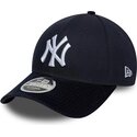 czapki-zakrzywiona-granatowy-snapback-9forty-m-crown-cord-visor-new-york-yankees-mlb-new-era