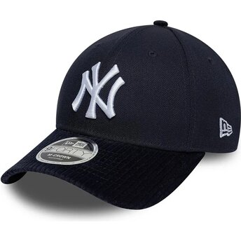 Czapki zakrzywiona granatowy snapback 9FORTY M-Crown Cord Visor New York Yankees MLB New Era