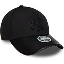 czapki-zakrzywiona-czarny-tasma-regulowana-9forty-m-crown-a-frame-fabric-mix-new-york-yankees-mlb-new-era