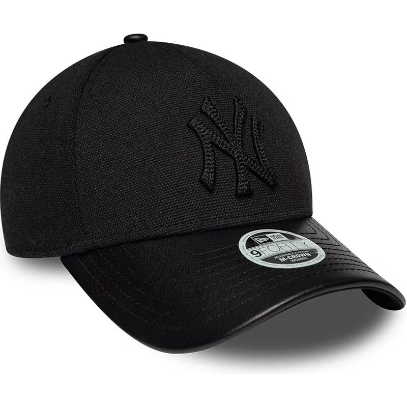 czapki-zakrzywiona-czarny-tasma-regulowana-9forty-m-crown-a-frame-fabric-mix-new-york-yankees-mlb-new-era