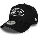 czapki-zakrzywiona-czarny-snapback-9forty-e-frame-rubber-new-york-new-era
