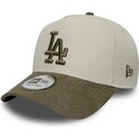 czapki-zakrzywiona-zielony-snapback-9forty-e-frame-suede-visor-los-angeles-dodgers-mlb-new-era
