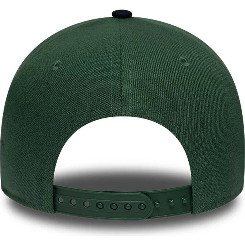 czapki-zakrzywiona-zielony-snapback-9forty-e-frame-suede-visor-new-york-yankees-mlb-new-era