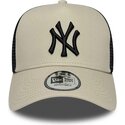 czapki-zakrzywiona-bezowy-snapback-a-frame-league-essential-new-york-yankees-mlb-new-era
