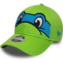 czapki-zakrzywiona-zielony-snapback-dla-dziecka-9forty-m-crown-face-leonardo-tortugas-ninja-new-era