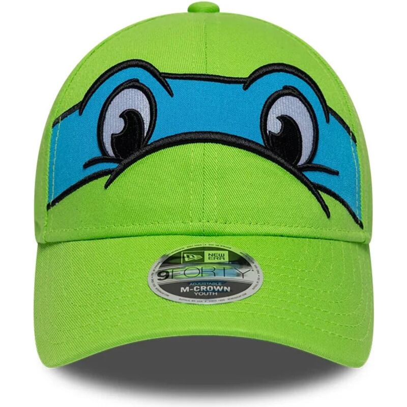 czapki-zakrzywiona-zielony-snapback-dla-dziecka-9forty-m-crown-face-leonardo-tortugas-ninja-new-era