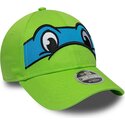 czapki-zakrzywiona-zielony-snapback-dla-dziecka-9forty-m-crown-face-leonardo-tortugas-ninja-new-era