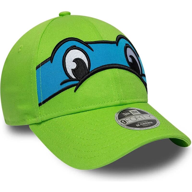 czapki-zakrzywiona-zielony-snapback-dla-dziecka-9forty-m-crown-face-leonardo-tortugas-ninja-new-era