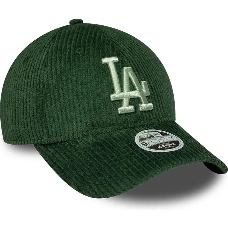 czapki-zakrzywiona-zielony-snapback-9forty-m-crown-chunky-cord-los-angeles-dodgers-mlb-new-era