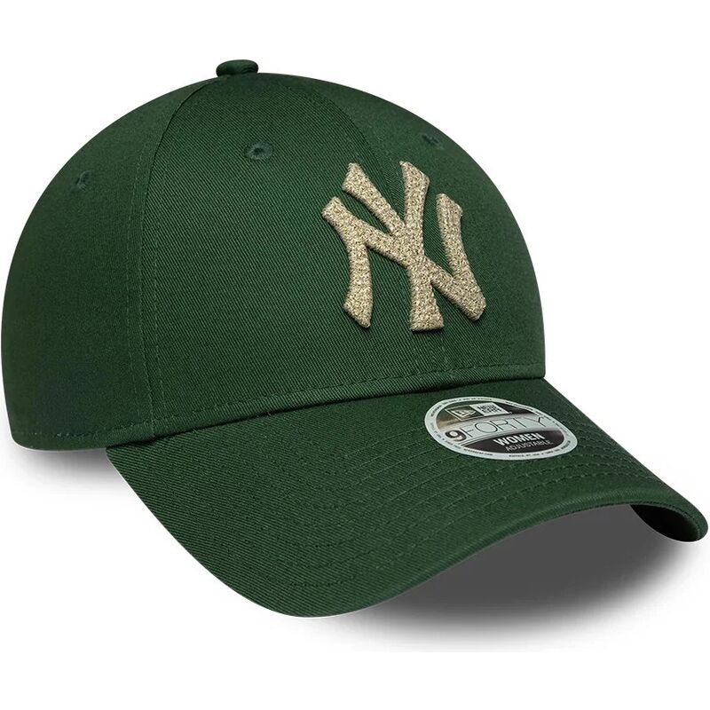 czapki-zakrzywiona-zielony-tasma-regulowana-9forty-metallic-new-york-yankees-mlb-new-era