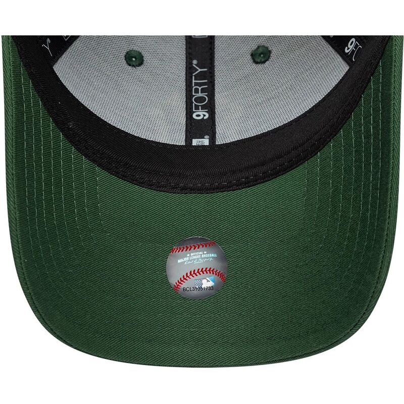 czapki-zakrzywiona-zielony-tasma-regulowana-9forty-metallic-new-york-yankees-mlb-new-era