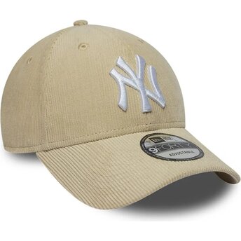Czapki zakrzywiona beżowy snapback 9FORTY Entry Cord New York Yankees MLB New Era