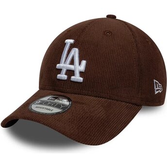 Czapki zakrzywiona brązowy snapback 9FORTY Entry Cord Los Angeles Dodgers MLB New Era
