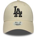 czapki-zakrzywiona-bezowy-tasma-regulowana-9forty-infill-los-angeles-dodgers-mlb-new-era