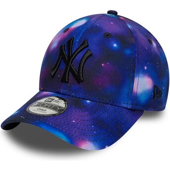 Czapki zakrzywiona wielokolorowy snapback dla dziecka 9FORTY All Over Print Space New York Yankees MLB New Era