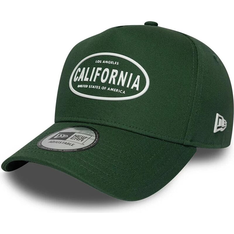 czapki-zakrzywiona-zielony-snapback-9forty-e-frame-rubber-california-los-angeles-new-era